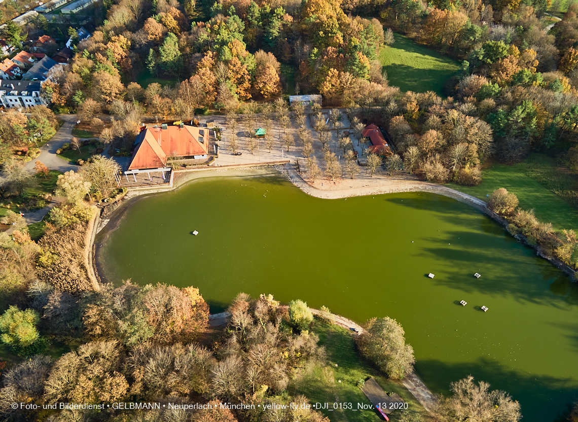 13.11.2020 - der Ostpark mit See und Biergarten in Neuperlach